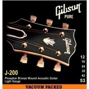 Resim Gibson SAG-J200L Phosphor Bronze Akustik Gitar Teli (12-53) 