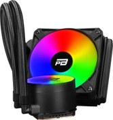 Resim POWERBOOST 120mm NOBLE 120 PB-LCS-YC120 RGB Sıvı Soğutmalı AM5-1700p İşlemci Fanı Power Boost