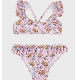 Resim Slipstop Lunabun Uv Korumalı Desenli Bikini Kız Çocuk Bikini Sb2611070101 Pembe 