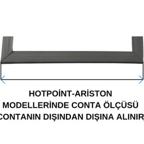 Resim Kazaz Conta Hotpoint-Ariston Uyumlu Buzdolabı Kapı Contası-76 X 52 CM 