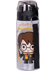 Resim Wiggle 500ml Harry Potter Pipetli Askılı Kilitlenebilir Su Matarası Siyah2 