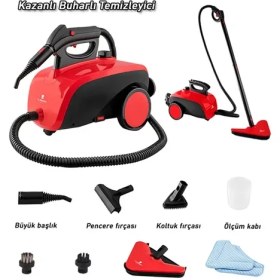 Resim Tkç Classen Smart Çok Fonksiyonlu Güçlü Buharlı Temizleyici Makinesi 10 W Model 5492 Yedek Bezli 