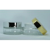 Resim Boş Krem Kavanozu 30 ml (5 Adet) Boş Şeffaf Gri Kapaklı Kutu 