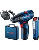 Resim Bosch Professional GSR 120-LI 2 Ah Çift Akülü Tornavida ve GLI 12V-300 Lamba - 06019G8004 