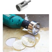 Resim Depolife 14MM Mermer Granit Fayans Cam Yuvarlak Delme Panç Elmas Uç Yuvarlak Açma Matkap Için Karot 