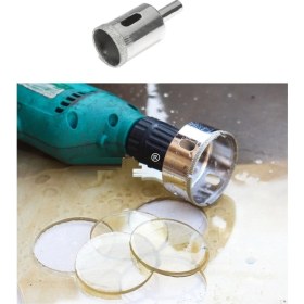 Resim Depolife 14MM Mermer Granit Fayans Cam Yuvarlak Delme Panç Elmas Uç Yuvarlak Açma Matkap Için Karot 