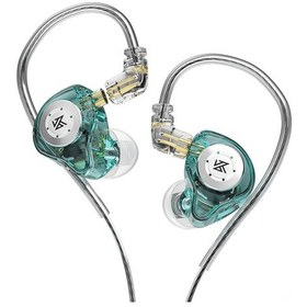 Resim Kangvka Kz Edx Pro Mavi Kulaklık: Çift Manyetik Devre Dinamik Birim, Ergo Kuruş, Bakır Kablolu, Mikrosuz Sahne Kulaklığı Model: Edx Pro 