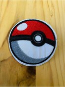 Resim icase Pokemon Topu Pikachu Nakış Patch Peç Yama (8X8 CM) 