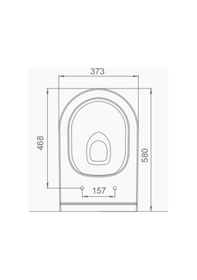 Resim Seramiksan Terra Asma Klozet + Soft Kapak 
