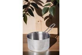 Resim 14 cm Paslanmaz Çelik Kaçerola | Sütlük | Mini Yumurta Haşlama Tavası 