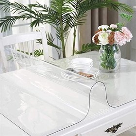 Resim Aysan 1.6mm Şeffaf PVC Masa ve Örtüsü Koruyucu | Pedi | Koruyucu Mika | Asetat Örtüsü | Zemin Koruma (En: 120cm, Boy: 110cm) 