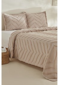 Resim Karaca Home Arlina Geo Taş Çift Kişilik Yatak Örtüsü 200.22.11.0482 Taş 