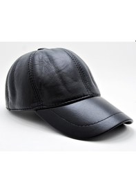 Resim Takı Dükkanı Siyah Deri Beyzbol Cap Erkek Şapka Unisex Model Cp228 