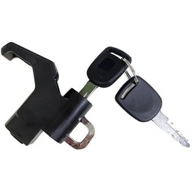 Resim 3 Takım Motosiklet Kaskı Sabit Kilit Kancası Siyah 