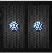 Resim Araç Kapı Direği Kaplama Folyosu Uv Baskılı 2'li Set-50x24 Vw 