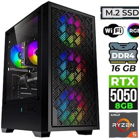 Resim Xaser BLADEX10 R5-5500 16 GB 512 GB SSD 8 GB RTX5050 Dos Masaüstü Oyuncu Bilgisayarı 