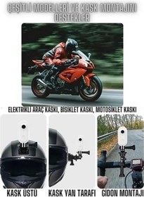 Resim Mini 4k Wıfı Aksiyon Kamerası Vücut Kamerası Giyilebilir Video Kaydedici Hafıza Kartı Dahil 