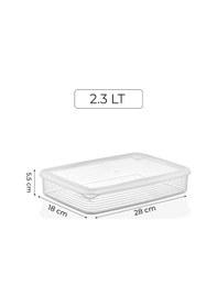 Resim 20'li Mikrodalga Buzdolabı Saklama Kabı - Buzdolabı Organizeri 2300mlx2-1600mlx2-1200mlx4-250mlx12 Şeffaf 