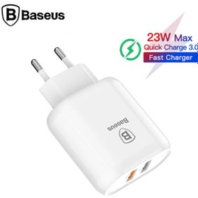 Resim Baseus Bojure Series Dual-USB QC 3.0 18W Hızlı Şarj Aleti Başlık Baseus