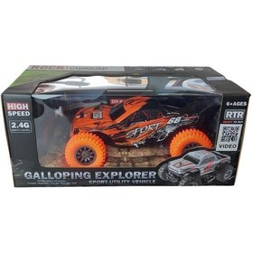 Resim Uzaktan Kumandalı 30 Cm Şarjlı Dev Off Road Araba 2.4ghz Rc Arazi Aracı Çok Renkli 