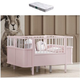 Resim Siesta Büyüyen Beşik 90x130 - Pembe + 1 Comfort Yatak Pembe 