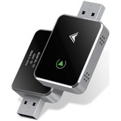 Resim Yaozixa K3 Metalik Kablosuz Carplay Ve Android Auto Adaptörü - Usb/usb-c Desteğiyle Konnektör, Siyah Beyaz 