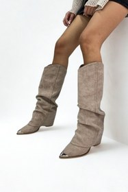 Resim inizio Bej Kreck Derl Western Çizme GD301 