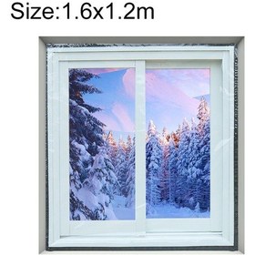 Resim Sones Pencere Rüzgar Geçirmez Sıcak Film İç Hava Kaçağı Ses Geçirmez Çift Katmanlı Yalıtım, Özellikler: 1.6x1.2 