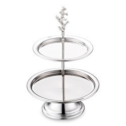 Resim Poseidon XXV İki Katlı Mercan Etajer 