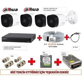 Resim 4 Kameralı Dahua Full Set 