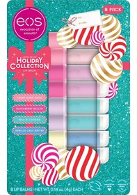 Resim Eos Lip Balm Holiday Collection Dudak Balsamı Çeşit Paketi 8 Adet 