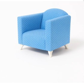 Resim Mavi Puantiyeli Ayaklı Çocuk Koltuğu Mavi 