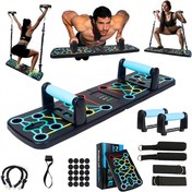 Resim 11 Adet/set Push Up Tahtası, Taşınabilir Katlanabilir Direnç Bandı Ile Ev Jimnastiği Push Up Bar, Zemin Push Up Kolu, Erkekler Ve Kadınlar Için Profesyonel Güç Antrenman Ekipmanları 