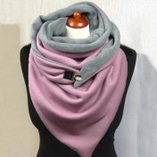 Resim Chaoduo Shop No.14 Tarzı Evrensel Sonbahar Kış Sıcak Rüzgar Geçirmez Kedi Baskılar Çift Katmanlı Toka Eşarp Yeni Tasarımcı Kadın Modası Bufanda (Yurt Dışından) 