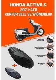 Resim Honda Activa S 2021 - Altı Konfor Sele Ve Yağmurluk Kılıf Uyumlu 