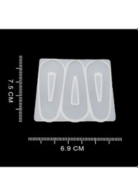 Resim 3'Lü Toka Epoksi Silikon Kalıbı - 432 