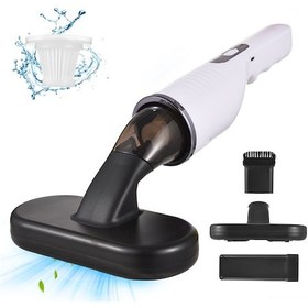 Resim Xindoker 80w Kablosuz Eldeki Süpürge, 3 Seviye Ayar, 6300pa Emme Gücü, 120ml Toz Kabı, Type-c Şarj, Ev Ve Araç İçin Mutfak Temizliği, Alev Yüzü Ve Toz Temizleyici - Beyaz 