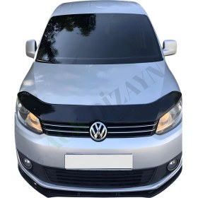 Resim Ack Dizayn Volkswagen Caddy 2011-2014 Araca Özel Kaput Rüzgarlığı A+ Pianoblack (4mm) Kalın 
