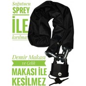 Resim Grade80 G80 8 Mm Çelik Motosiklet Zincir Kilit Yale 1 Metre Güvenli Motor Kilidi Elektirkli Scooter Kilidi 