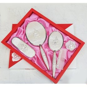 Resim Ceyyiz Gülüm 5Li Ayna Tarak Fırça Pudralık Çeyiz Seti (397263789) 