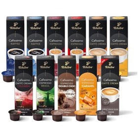 Resim Tchibo Cafissimo Tadım Seti Farklı Türde 110 Adet 11x10 Kapsül Kahve Espresso Double Choc Özel Seri Kapsül Kahve 