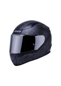 Resim Ls2 Rapıd 2 Crypt Fullface Motosiklet Kaskı Gri Camlı Mat Siyah 