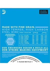 Resim D'addario Exl110-7 Xl Nickel Wound 7 Telli Elektro Gitar Tel Seti - 10-59 Profesyonel 7 Telli Gitarlar İçin İdeal Gerilim, Nikel Sargı Ve Üstün Akort Kararlılığı 