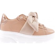Resim Dgn Es853-23y Kadin Kalin Taban Fiyonklu Sneakers Ayakkabi ES853-2007-R12632 Ten 