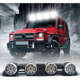 Resim Offroad Tepe Sis Offroad Sis Lambası 12x4 Led Yuvarlak Siyah 84x17,5x11 Cm 