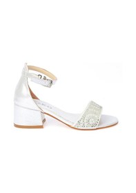 Resim Kiko Kids Heidi Günlük Kız Çocuk 3 Cm Topuklu Sandalet Abiye Ayakkabı Pudra 