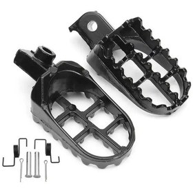 Resim Tongdashop Yamaha Pw50 Pw80 Tw200 Honda Xr Crf İçin 1 Takım Dayanıklı Alüminyum Dirt Bike Ayaklıkları 