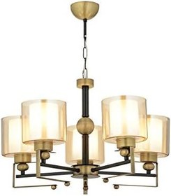 Resim AVONNI AV-65227-5E Eskitme Kaplama Modern Avize, E27, Metal, Cam, 58cm 