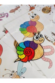 Resim Oppy 3d Kalem İle Neşeli Hayvanlar Yapım Şablonu(6ADET SABLON TOPLAM 20 HAYVAN) SADECE ŞABLONDUR 