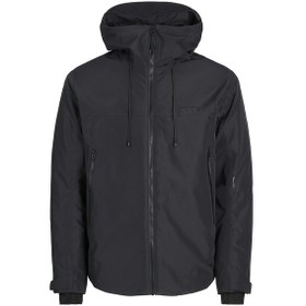 Resim Jack Jones Erkek Softshell Su Geçirmez Siyah Mont 12262093 Siyah 